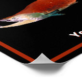 Sockeye Zalm in Rood Poster (Hoek)