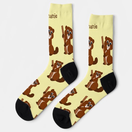 Socks Beaver Design Sokken (Links)