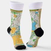 Socks - Central park orienteering map Sokken (Gebogen)