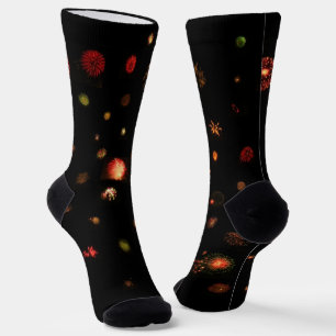 Socks - Fireworks in Black Sky Sokken