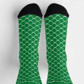 Socks Green Moroccan Pattern Design Sokken (Top)