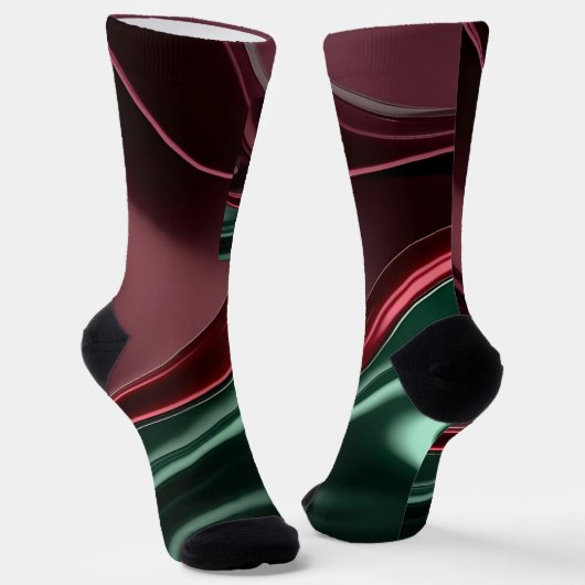 Socks in stylish abstract graphic sokken (Gebogen)