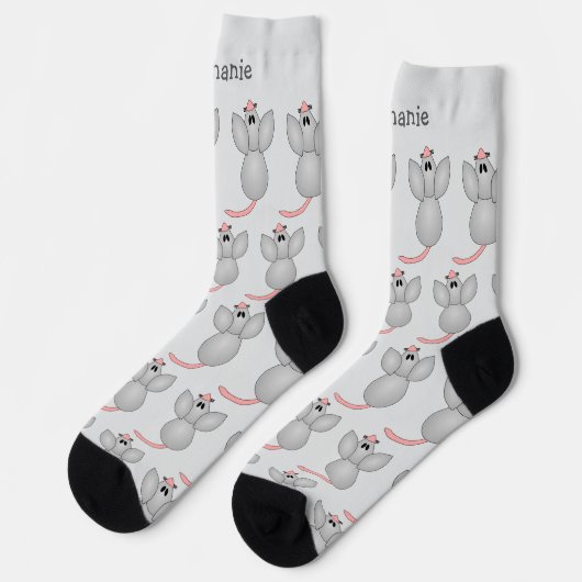 Socks Mouse Design Sokken (Links)