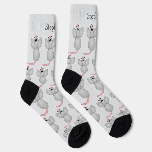 Socks Mouse Design Sokken (Rechts)