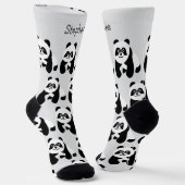 Socks Panda Design Sokken (Gebogen)