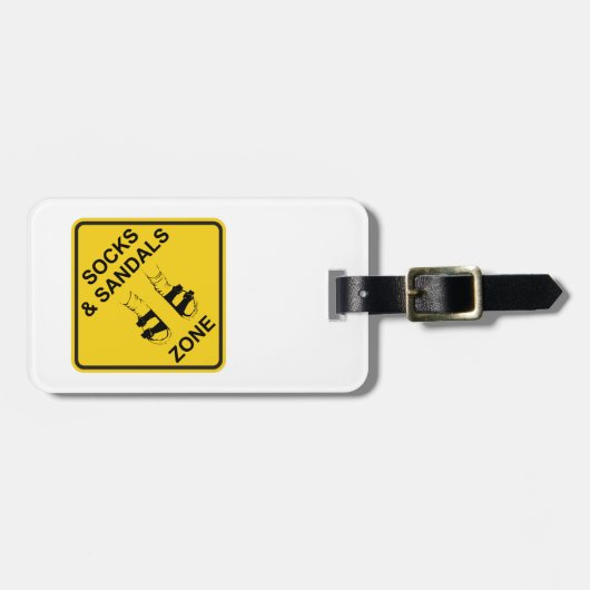 Socks & Sandals Zone Bagagelabel (Voorkant horizontaal)
