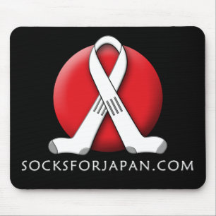 Socks voor Japan Mousepad Muismat