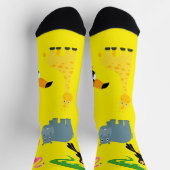 Socks with cartoon African animals Sokken (Top)