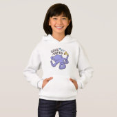 Socktopus blauwe octopus met sok grappige meme (Voorkant volledig)