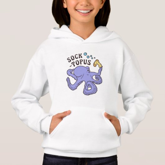 Socktopus blauwe octopus met sok grappige meme (Voorkant)
