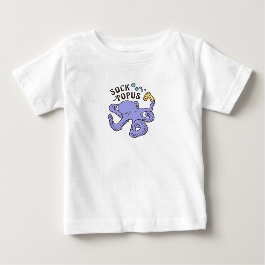 Socktopus blauwe octopus met sok grappige meme (Voorkant)