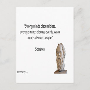 Socrates & Bekende "Gedachten" Citaat Briefkaart