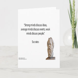 Socrates & Bekende "Gedachten" Citaat Kaart