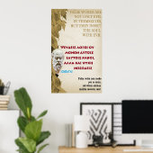 SOCRATES-beroemde quote - Valse woorden Poster (Thuiskantoor)