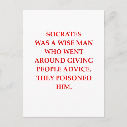 socrates briefkaart (Voorkant)