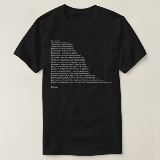 SOCRATES-citaten Klassieke TShirt (Design voorkant)