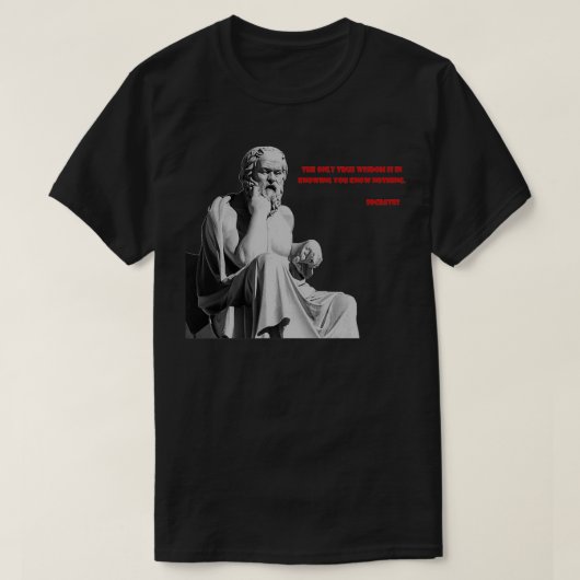 Socrates, citation Classic TShirt (Design devant)
