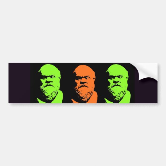Socrates Collage Bumpersticker (Voorkant)