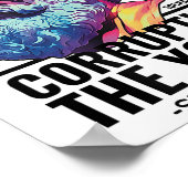 Socrates corrumpeert jeugdfilosoof Grappig Grieks Poster (Hoek)