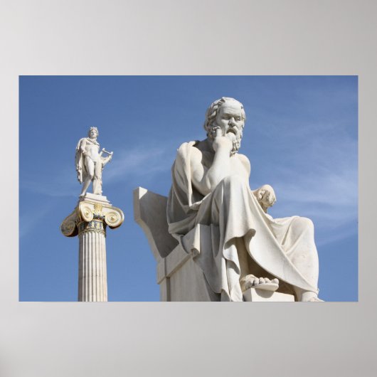 Socrates en Apollo-Poster Poster (Voorkant)