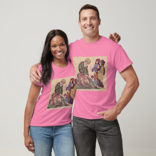 Socrates en twee studenten van Meister Des Al-Muba T-shirt