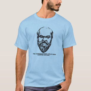 Socrates "Het niet onderzochte leven" T-shirt