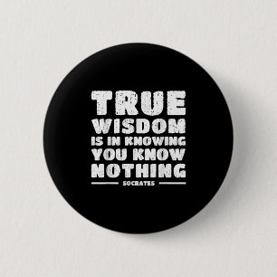 Socrates' inspirerende stoïcijnse citaat stoïcisme ronde button 5,7 cm