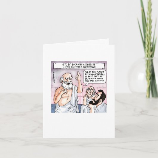 Socrates legt de buitenste regel uit kaart (Voorkant)