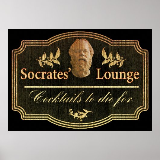 Socrates’ Lounge Poster (Voorkant)