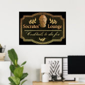 Socrates’ Lounge Poster (Thuiskantoor)
