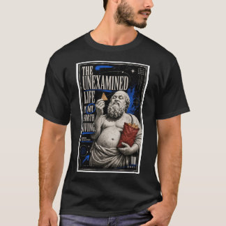 Socrates Niet Onderzocht Leven Grappige Filosofie T-shirt
