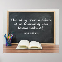 Socrates over Echte Wijsheid Filosofie Citaat
