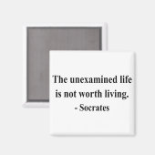 Socrates Quote 2a Magneet (Voorkant / Achterkant)
