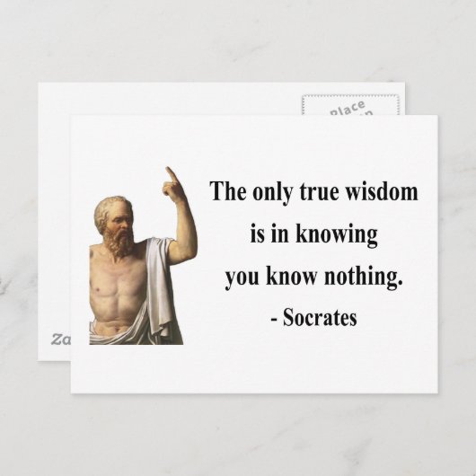 Socrates Quote 3b Briefkaart (Voorkant / Achterkant)