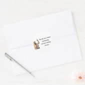 Socrates Quote 3b Ronde Sticker (Envelop)