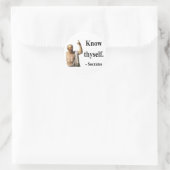 Socrates Quote 5b Ronde Sticker (Tas)