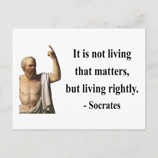 Socrates Quote 6b Briefkaart (Voorkant)