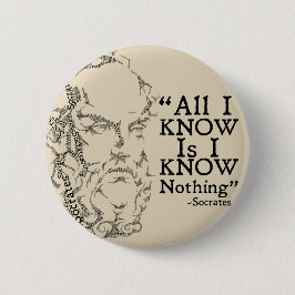 Socrates Sketicism Button
