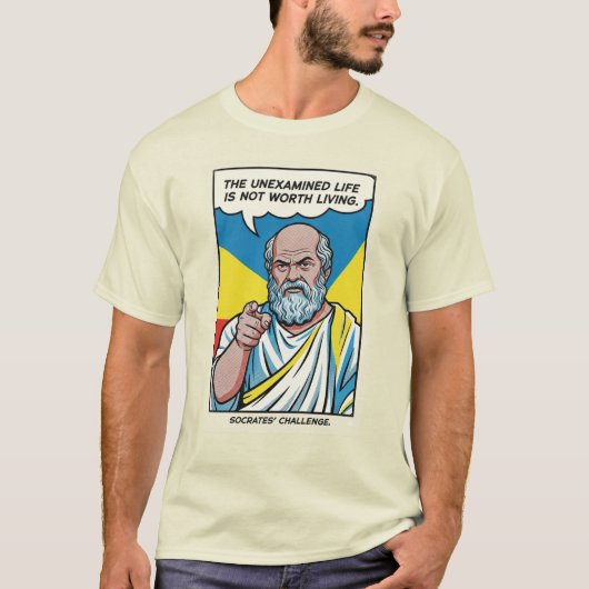 Socrates' Uitdaging T-shirt (Voorkant)