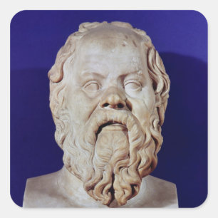 SOCRATES VIERKANTE STICKER