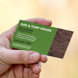 Sod- en Turf Lawn Care Visitekaartje