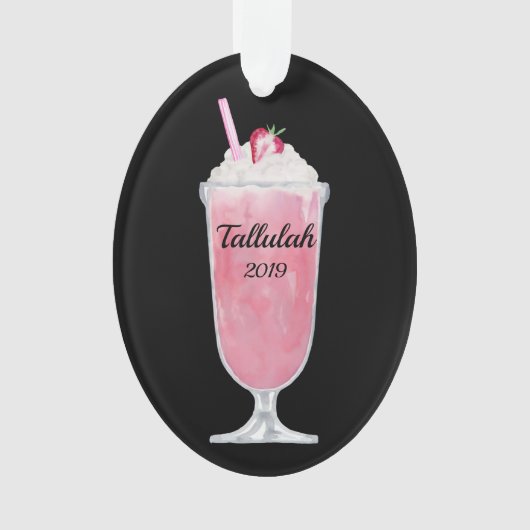 Soda à la crème glacée aux fraises personnalisée (devant)