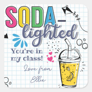 soda - bliksemflare sticker