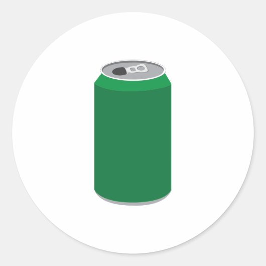 Soda Can Ronde Sticker (Voorkant)