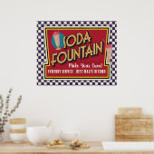 Soda Fountain Poster (Keuken)