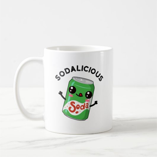 Soda-licious Funny Soda Pop Pun Koffiemok (Links)