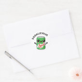 Soda-licious Funny Soda Pop Pun Ronde Sticker (Envelop)