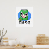 Soda Poop Funny Drink Pun Poster (Keuken)