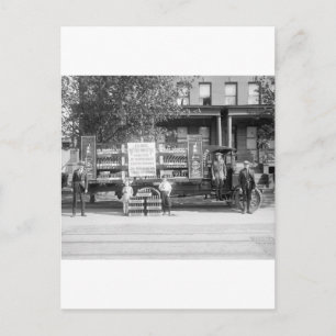 Soda Pop Delivery Truck, begin jaren 20 Briefkaart