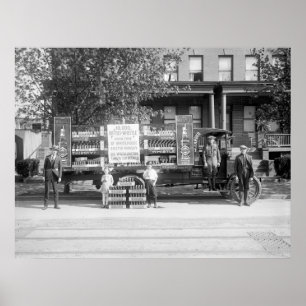 Soda Pop Delivery Truck, begin jaren 20 Poster